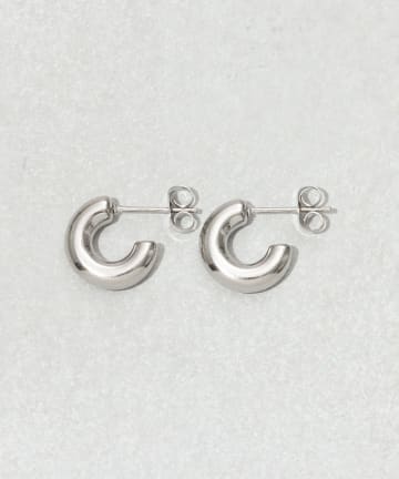 3COINS(スリーコインズ) ステンレスボリュームフープピアス
