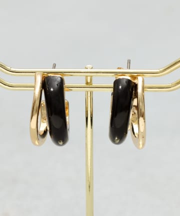 連カラーフープピアス