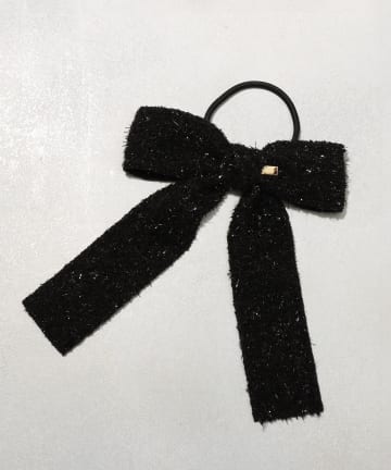 3COINS(スリーコインズ) ラメロングリボンポニー