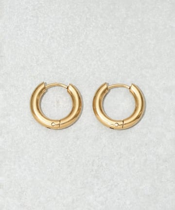3COINS(スリーコインズ) ステンレスボリュームフープワンタッチピアス