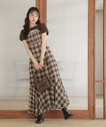 one after another NICE CLAUP(ワンアフターアナザー ナイスクラップ) ニットセットキャミワンピ