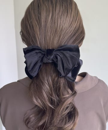 Lattice(ラティス) ベロアリボンバレッタ