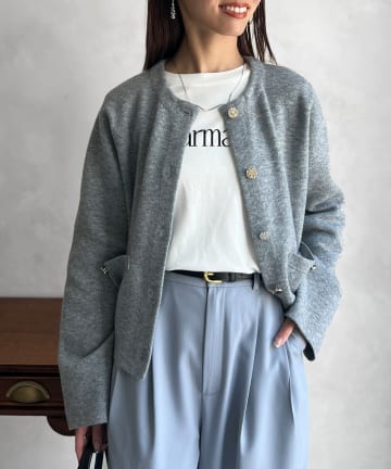 Chez toi(シェトワ) 軽ニットカーディガン
