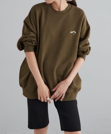 OUTLET(アウトレット) 【earthy_】オーガニックコットンオーバークルースウェット