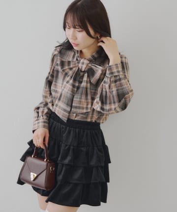 Remind me and forever(リマインドミーアンドフォーエバー) 【リバイバルアイテム】【新色登場！】リボンボウタイブラウス