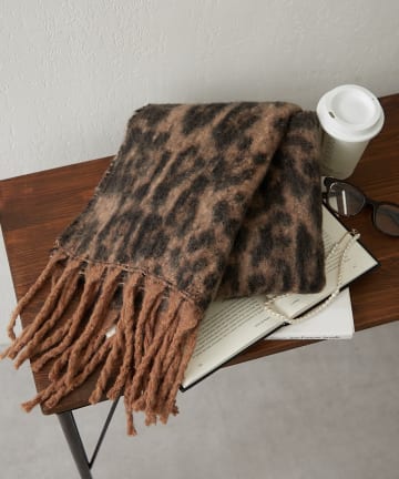 Remind me and forever(リマインドミーアンドフォーエバー) レオパードシャギーマフラー