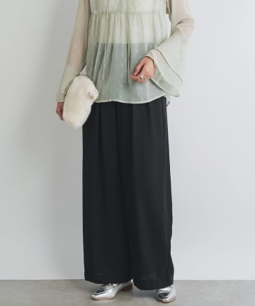 un dix cors(アンディコール) 《デイリーに活躍》タックワイドパンツ