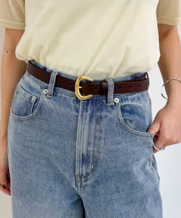 【atelier brugge/アトリエブルージュ】ラウンドバックルベルト