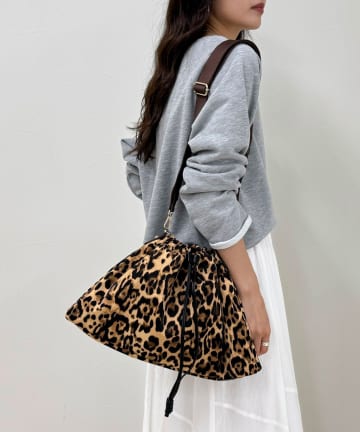 FREDY & GLOSTER(フレディ アンド グロスター) ジャガードショルダードロスト巾着バッグ