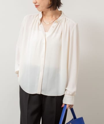 NOLLEY'S(ノーリーズ) ジョーゼットボウタイブラウス