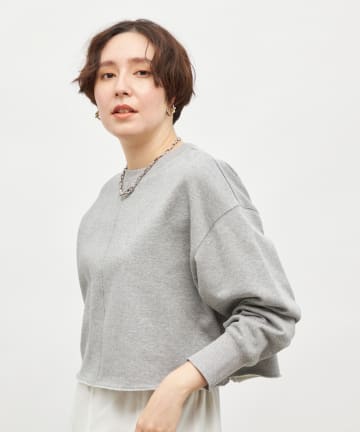 NOLLEY'S(ノーリーズ) ショート丈裏毛スウェット