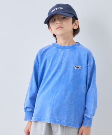 CIAOPANIC TYPY(チャオパニックティピー) 【KIDS】【FOX×TYPY】ピグメント加工ワンポイントロンTEE