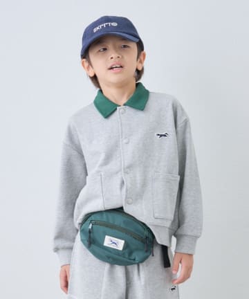 CIAOPANIC TYPY(チャオパニックティピー) 【KIDS】【FOX×TYPY】配色襟付きワンポイント裏毛スナップカーディガン