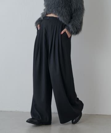 Lui's(ルイス) ボリュームタックワイドスラックス