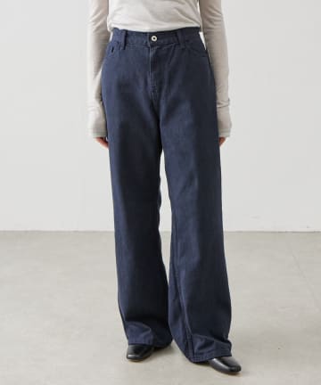 BEARDSLEY(ビアズリー) 《LEVAR》裾フレアジーンズ(ダークネイビー)