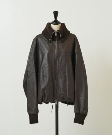 BEARDSLEY(ビアズリー) 《UMARMUNG》ラムレザーブルゾン