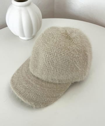 ふわふわシャギーニットキャップ