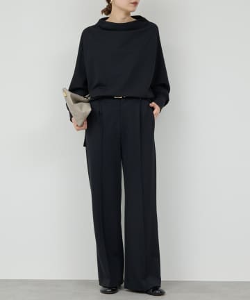 GALLARDAGALANTE(ガリャルダガランテ) 【楽ちん×美脚】【名品トップスとセットアップ対応】ポンチスラックス