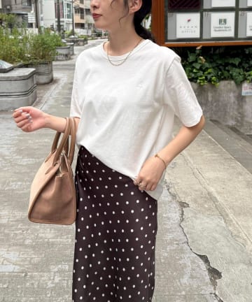 FREDY & GLOSTER(フレディ アンド グロスター) ボーダー無地ワンポイントロゴ5分袖Ｔシャツ
