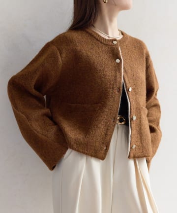 GOLDボタンニットジャケット