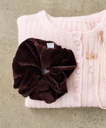 DISCOAT(ディスコート) 【amulle by DISCOAT】ベロアシュシュ