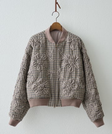 BEARDSLEY(ビアズリー) 《15 quinze》立体刺繍ブルゾン