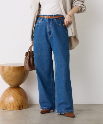 Jena　espace merveilleux(ジェナ　エスパスメルヴェイユ) 【サイズ展開あり】【WEB限】ストレートデニムパンツ