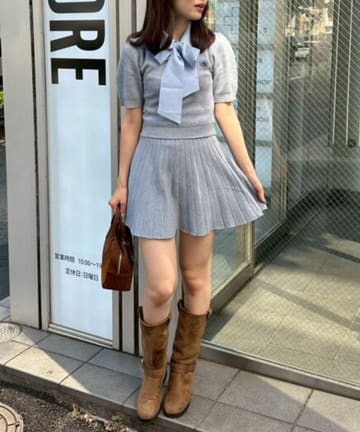 NICE CLAUP / OLIVE des OLIVE OUTLET(ナイスクラップ  / オリーブ デ オリーブ アウトレット) 【RMAF】ボウタイドッキングニットsetup