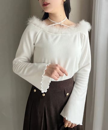 NICE CLAUP / OLIVE des OLIVE OUTLET(ナイスクラップ  / オリーブ デ オリーブ アウトレット) 【one after another】マラボー長袖インナー