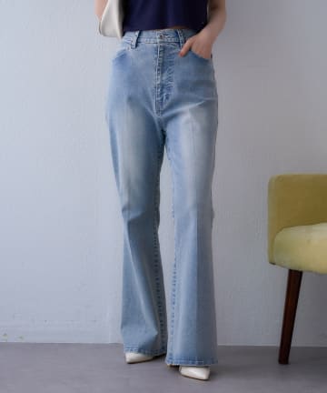 one after another NICE CLAUP(ワンアフターアナザー ナイスクラップ) 【WEB限定】ストレッチ美脚デニムパンツ