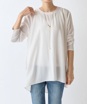 BEARDSLEY(ビアズリー) 後ろドレープTブラウス