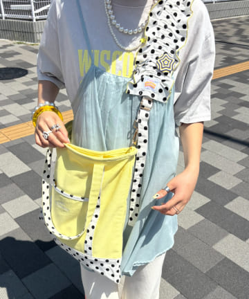 CIAOPANIC TYPY(チャオパニックティピー) (momo企画)【HELLO.SANFRANCISCO】スマホショルダー付き推し活トートBAG