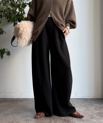 DOUDOU(ドゥドゥ) 【WEB限定】ダンボールカーブパンツ