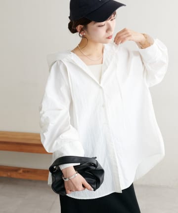 DISCOAT(ディスコート) 【SS先行予約/WEB限定】ナイロンフードシャツブルゾン