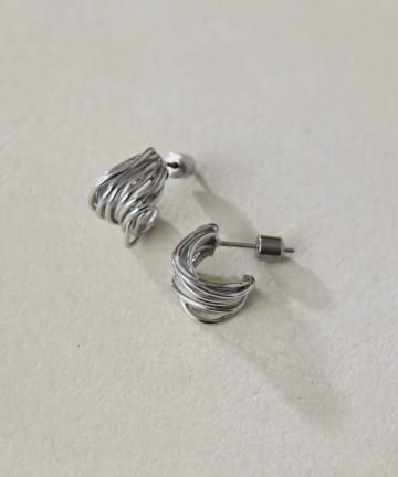 ear PAPILLONNER(イア パピヨネ) 《金属アレルギー対応/ステンレス》ワイヤーワークプチピアス