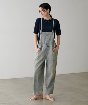 LARUTA(ラルータ) ミドルオンスデニムオーバーオール
