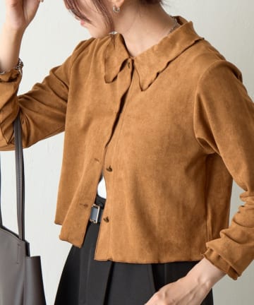 COLONY 2139(コロニー トゥーワンスリーナイン) 【セットアップ対応】フェイクスエードメロウシャツ
