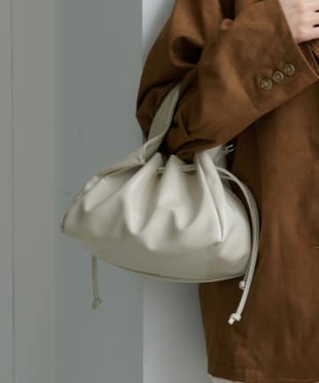 Kastane(カスタネ) 【4色展開/500mlペットボトル収納可/2WAY】ギャザーポーチBAG