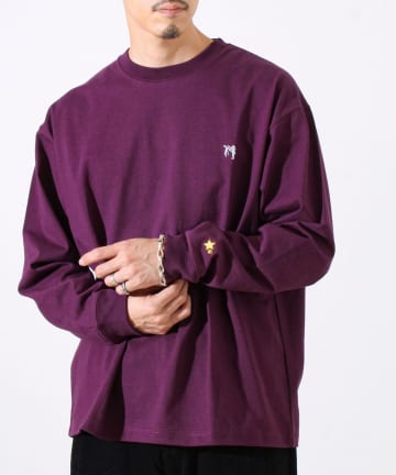 FREDY & GLOSTER(フレディ アンド グロスター) 【夏の大ヒットが秋仕様で登場】【BOY刺繍】裏グラデーション 天竺ロンT