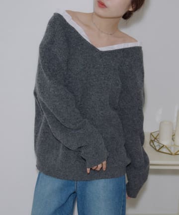 DISCOAT(ディスコート) 《新色追加！》【umm.】レース使い2WAYプルオーバー