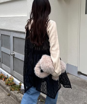 CIAOPANIC TYPY(チャオパニックティピー) 2WAYイレギュラーヘムレースアソートキャミチュニック