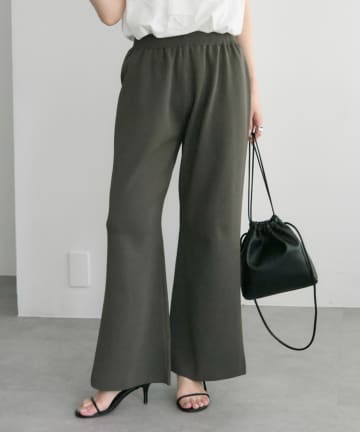PUAL CE CIN(ピュアルセシン) スポンディッシュニットフレアパンツ