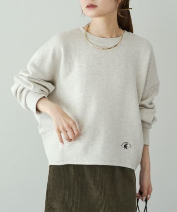 PUAL CE CIN(ピュアルセシン) サイドリブスウェットプルオーバー