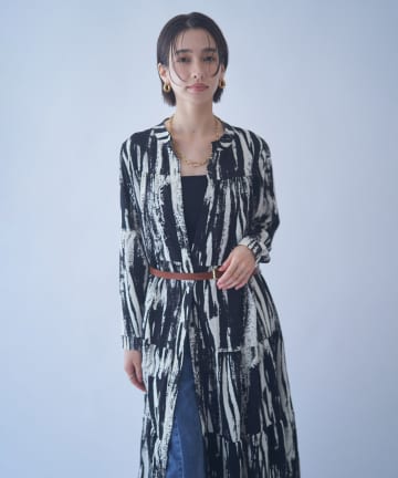 Remind me and forever(リマインドミーアンドフォーエバー) 【NAO】【WEB限定カラー有】アソート柄ティアードワンピース
