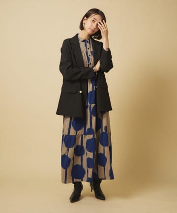 Remind me and forever(リマインドミーアンドフォーエバー) 【NAO】【WEB限定カラー有】アソート柄ティアードワンピース