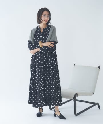 Remind me and forever(リマインドミーアンドフォーエバー) 【NAO】【新柄登場！】アソート柄ティアードワンピース