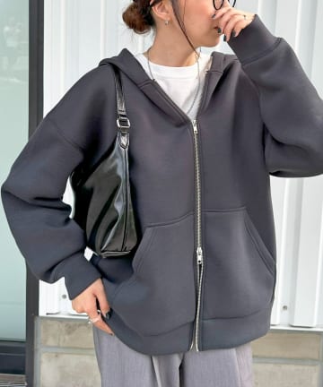 DISCOAT(ディスコート) 【WEB限定】ダンボールビッグフードパーカー