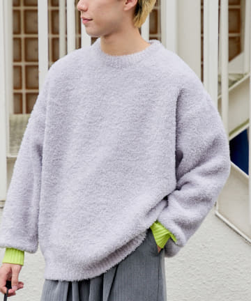 OUTLET(アウトレット) *【WHIMSIC】フェザーヤーンニットプルオーバー
