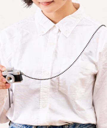 3COINS(スリーコインズ) カメラ用ボールチェーンストラップ