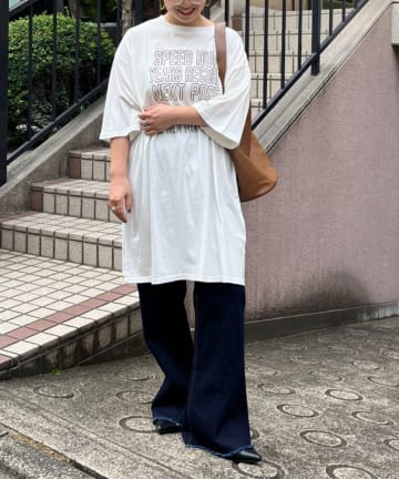 Remind me and forever(リマインドミーアンドフォーエバー) 【NAO】ビンテージ加工チュニックＴシャツ